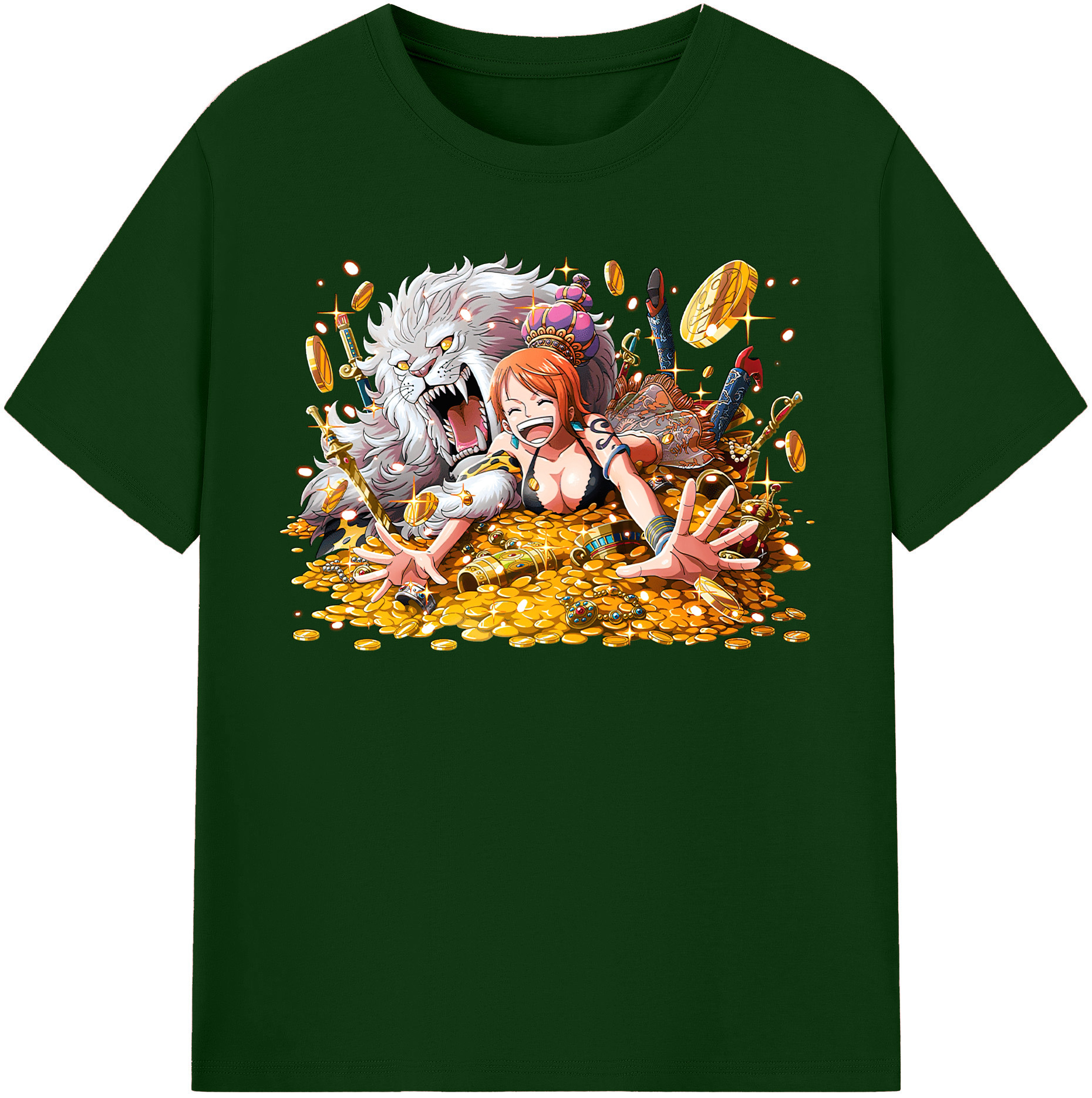 ワンピース ナミ ONE PIECE Nami 綿100％半袖Tシャツ（フロントプリント）